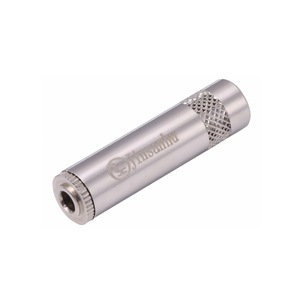 Conector de audio estéreo hembra a hembra de 3,5 mm, conector de teléfono de 3,2 mm de diámetro, adaptador en línea de 3 pines para extensión de auriculares - Product Image 2