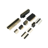 Connecteurs électriques SMT à double rangée 2xNP de 1,27 mm RoHS, bornes mâles à montage en surface pour carte à carte