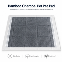 Almohadillas Absorbentes para Mascotas de Carbón de Bambú PE Ecológicas OEM ODM, Marca Privada, Logotipo Personalizado, Embalaje con Control de Olores, Almohadillas para Cachorros, Limpieza