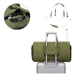 Sac de voyage convertible pour femme, sac de week-end pliable 2 en 1, sac de transport pour vêtements, valise suspendue, bagage de voyage, fabriqué en usine BSCI - Product Image 5