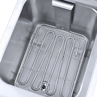 Friteuse électrique commerciale, électrique, en acier inoxydable, appareil à friture pour frites et Chips de pommes de terre, clé en acier inoxydable