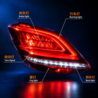 Ensemble de feux arrière LED complets pour Classe C W205 2019 2021 Facelift, lentille transparente, clignotant séquentiel, style OE, 12V, Plug and Play