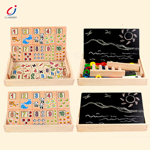 Jouets éducatifs Chengji Creative Game Think <span class=keywords><strong>Train</strong></span>, <span class=keywords><strong>jeu</strong></span> <span class=keywords><strong>de</strong></span> <span class=keywords><strong>société</strong></span> éducatif, apprentissage Montessori, jouets en bois mathématiques pour enfants - Product Image 3
