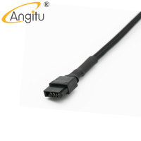 Angitu 5V 20awg Funda Molex Fuente de alimentación Cables adaptadores ultrafinos Molex a Sata Slimline Cable adaptador