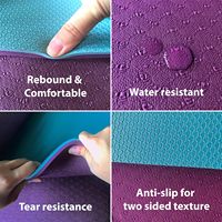Esterilla de Yoga Retrospec Solana de 6 mm de Grosor con Correa de Nailon para Hombres y Mujeres - Tapete de Ejercicio Antideslizante para Yoga, Pilates, Estiramientos y Suelo