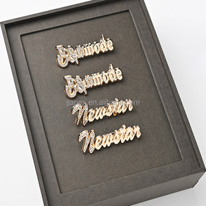 Garment <strong>Jeans</strong> Accessories Clothing Patch Bag Hat Shoe Scarves Embossed OEM ODM <strong>Custom</strong> Metal Name Plate <strong>Label</strong> Logo Tag - Product Image 4
