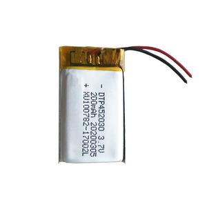 Batería de Iones de Litio 452030 de 200 mAh y 3.7 V para Dispositivos Electrónicos, Recargable, de Polímero, Alta Capacidad de Fábrica - Product Image 1