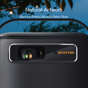 Mẫu miễn phí cho nhà phân phối] Máy chiếu BYINTEK 3D GTV 15600mAh pin sạc 4K R20 Max, chất liệu vải, di động, <span class=keywords><strong>DLP</strong></span> mini thông minh - Product Image 2