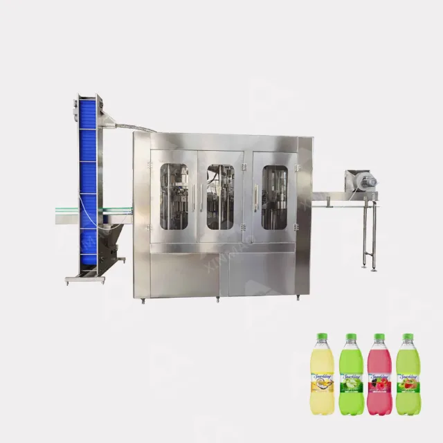 Botella de plástico automática para refrescos, dispositivo que contiene gas CSD, máquina de llenado de agua