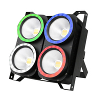 Éclairage de scène professionnel, nouveau projecteur LED COB 4x100W blanc chaud 3200K-5600K, 4 yeux, éclairage de scène LED, projecteur de lavage