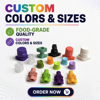 Capuchon de bec verseur en plastique écologique de 5 mm, couleur personnalisée, pour sachet d'emballage alimentaire de boisson gelée