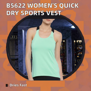 เสื้อกั๊กกีฬาสไตล์วินเทจสำหรับผู้หญิง ทอระบายอากาศได้ดี เป็นมิตรกับสิ่งแวดล้อม แห้งเร็ว - Product Image 2