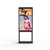 Soporte de suelo vertical para sistema android interactivo, accesorio con software incluido, pantalla digital lcd para exteriores y reproductor multimedia