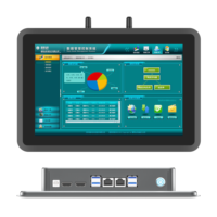 Panel PC industriel intégré à lunette de 10.1 pouces 3mm avec boîtier en alliage d'aluminium Terminal intelligent HMI étanche à la poussière