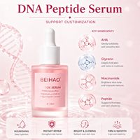 Sérum pour le visage au peptide d'ADN de saumon, éclaircissant, unifiant le teint, anti-âge, raffermissant, niacinamide, soin de la peau coréen, OEM ODM, étiquette privée