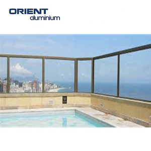 Vente en gros de clôtures en aluminium pour piscine extérieure bon marché Idées de clôtures de <span class=keywords><strong>jardin</strong></span> à lattes horizontales en métal Panneaux de clôture pour maison et cour - Product Image 5