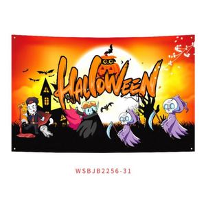 แบนเนอร์ตกแต่งฮาโลวีนแบบพิมพ์ HD พร้อมหัวเข็มขัดทองแดงสำหรับธีมฟักทองแนววินเทจสุดหลอน - Product Image 6