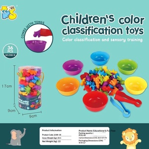 Juguetes de Clasificación de Colores para Niños en Edad Preescolar, Juego de Clasificación de Colores de Dinosaurios con Recipientes Arcoíris para Entrenamiento Sensorial y Conteo - Product Image 4