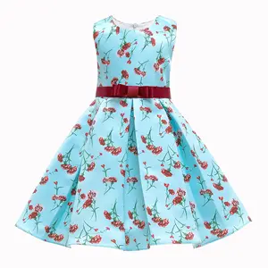 Princess girl dress Kids Sleeveless tulle Tutu Dress Baby Girl Sequins Bowknot frocks for wedding Embroidered flower Girl Dress