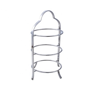 Soporte de 3 Niveles para Platos de Comida, Moderno, Ecológico, Reciclable, de Metal Plateado/Dorado, para Servir Té de la Tarde, Exhibidor de Pasteles - Product Image 4