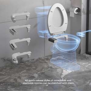 <span class=keywords><strong>Abattant</strong></span> de toilette universel <span class=keywords><strong>vintage</strong></span> en PP en forme de V, design moderne et fonction de fermeture douce, siège épaissi - Product Image 6