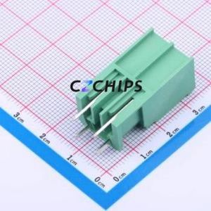 JL5EDGVC-76202G01 Plug-in Terminal Block Through hole,P=7.62mm Connector Board-to-Board / Socket - Closed 1x2P 7.62mm Green - Product Image 2