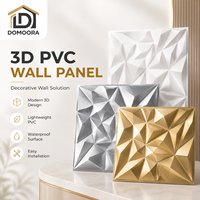 Panel Dinding Relief 3D Arsitektural Domoora ElevatePro - Sistem Dinding Fitur PVC Ringan Tahan Air