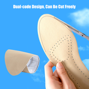 Semelles auto-adhésives en cuir pour femmes, sandales à talons hauts, antidérapantes, respirantes, absorbant la transpiration, coussinets pour chaussures - Product Image 5