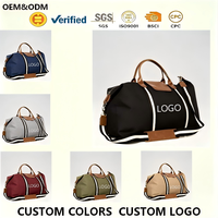 Sac de sport en toile géométrique tendance, sac de voyage de loisirs OEM personnalisé, sac de week-end imperméable, léger pour les voyages en plein air