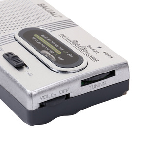 Haut-parleur intégré de radio AM/FM de poche portable et prise d'écouteurs standard, lecteur de musique universel mondial avec antenne télescopique - Product Image 4