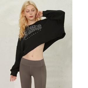 Top Deportivo Corto Personalizado con Logotipo, para Mujer, Ligero, 100% Algodón Ecológico, Color Sólido, Cuello Redondo, para Entrenamiento y Gimnasio - Product Image 6