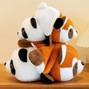 Lindo Peluche de Panda Reversible, Muñeco de Panda Kawaii, Almohada de Animal de Peluche OEM, Regalo Antiestrés de <span class=keywords><strong>Mapache</strong></span> <span class=keywords><strong>a</strong></span> Panda de Dibujos Animados - Product Image 2