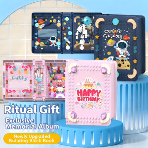 Bloques <span class=keywords><strong>de</strong></span> construcción <span class=keywords><strong>de</strong></span> ramo <span class=keywords><strong>de</strong></span> flores eternas DIY, álbum <span class=keywords><strong>de</strong></span> fotos creativo, marco <span class=keywords><strong>de</strong></span> <span class=keywords><strong>libro</strong></span>, edificios modernos hechos a mano para niños, educativos - Product Image 6