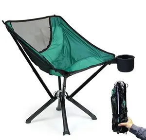 Venta al por mayor Cliq alta calidad personalizada camping al aire libre pesca plegable Luna silla ligera