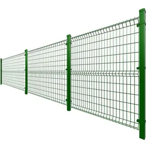 Kolay kurulum en çok satan güvenlik çevre 3d kavisli bahçe demir tel örgü çit