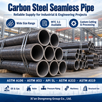 Tuyau en acier au carbone laminé à chaud sans soudure OD114 OD168 OD219 OD273 Longueur personnalisée Tube en acier noir