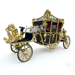 Calèche royale électrique décorative sans chevaux, à batterie, pour mariages en plein air, sites touristiques, stations balnéaires et visites guidées - Product Image 1