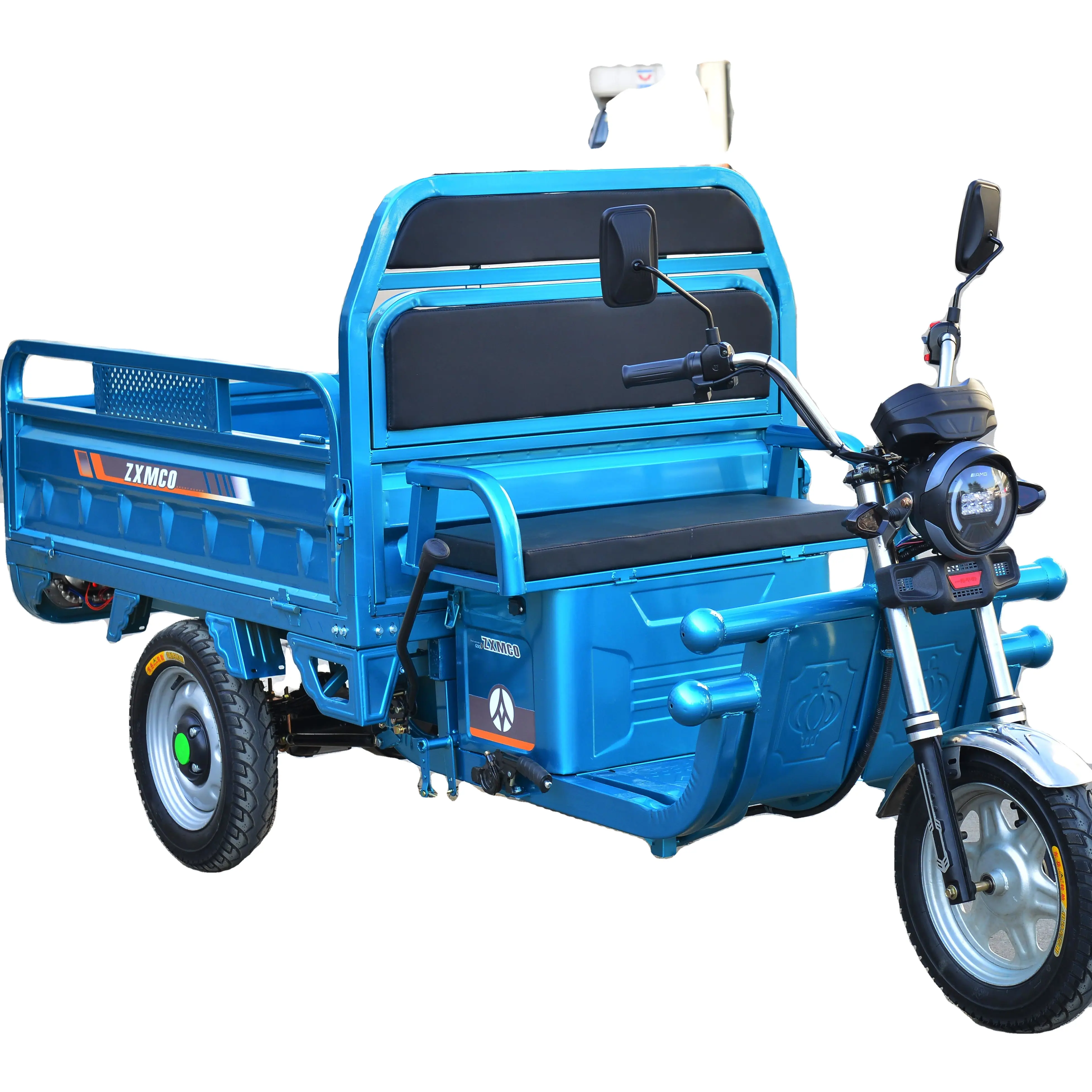 Trike Elektrische 60V 1500W Elektrische Transporter Voor Vracht Volwassenen Op Maat 3 Wielen Elektrische Scooter 2 Seat Eec Open 500Kg