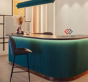 Luces Led decoración pub inglés mármol negro Top jugo comercial vino bar mostradores - Product Image 1