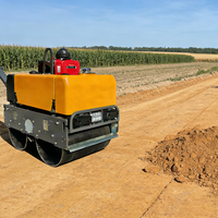 Machinerie de construction Chine STORIKE Fabricant Rouleau compresseur vibrant autoporté 0,5 tonne-0,8 tonne pour travaux de terrassement et compactage d'asphalte