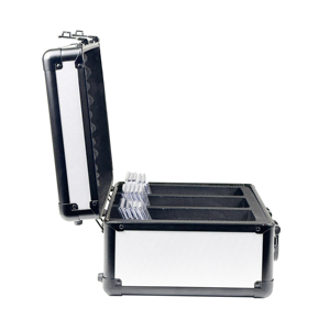 Boîte de rangement et de transport pour cartes de sport gradées, en aluminium, entièrement personnalisable, 3 rangées, colorée - Product Image 5