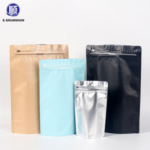 Kantong Kemasan Vertikal Plastik 250g dengan Resleting Samping dan Katup Doypack untuk Penyimpanan Biji Kopi, Makanan Hewan Peliharaan, Permen Karet - Product Image 1