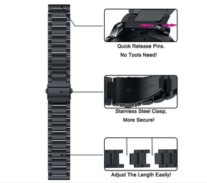 Pour Samsung <span class=keywords><strong>Galaxy</strong></span> <span class=keywords><strong>Watch</strong></span> <span class=keywords><strong>4</strong></span> 40mm 44mm Classique 46mm <span class=keywords><strong>42mm</strong></span> <span class=keywords><strong>Bracelet</strong></span> Original <span class=keywords><strong>Bracelet</strong></span> En Acier Inoxydable <span class=keywords><strong>Bracelet</strong></span> En Métal <span class=keywords><strong>Bracelet</strong></span> Bande - Product Image 3