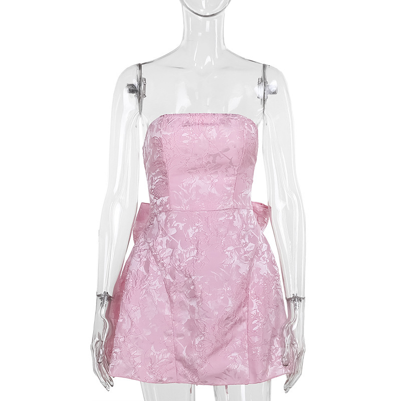 pink tulle prom dress Sparkly Light Strapless Layered PL584 baroque fashion If time is not Waterfall Maternity Midi Dress Select Jacket & Vest Size:EU56/US46