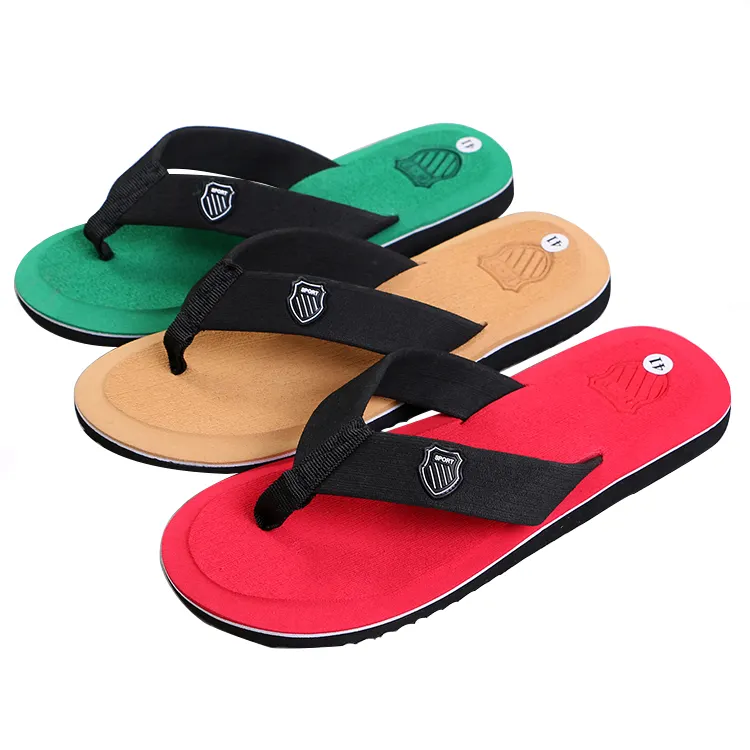 Customized Logo And Size Comfortable Beach Slippers Cheap Wholesale Eva Flip Flops for men