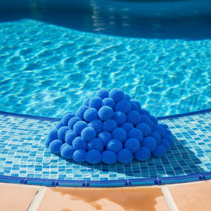 Boules filtrantes bleues pour piscine, 1,5 lb, réutilisables pour pompe de piscine - Product Image 2