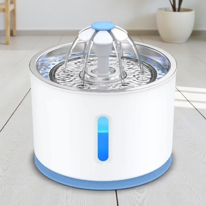 เครื่องให้น้ำสัตว์เลี้ยงอัตโนมัติ สแตนเลส น้ำหนักเบา เป็นมิตรกับสิ่งแวดล้อม ทันสมัย ความจุ 2.4 ลิตร ระบบกรองน้ำ 3 ชั้น สำหรับสุนัขทุกช่วงวัย - Product Image 1