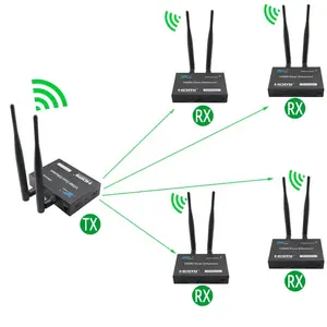 Konferenz Full HD Wireless HDMI Transmitter Extender 200M mit Empfänger für Audio-Video-Signal übertragung KVM Keyboard Mouse