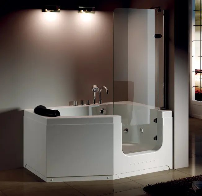 K-657 Indoor Tragbare whirlpool blase spa badewanne, Diamant Form acryl massage spaziergang in kommerziellen whirlpool