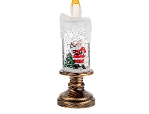 Nuove Decorazioni Natalizie Transfrontaliere: Luce a Candela con Effetto Neve, Sfera di Cristallo Natalizia a Cartone Animato, Luce Creativa in Plastica per Natale - Product Image 6